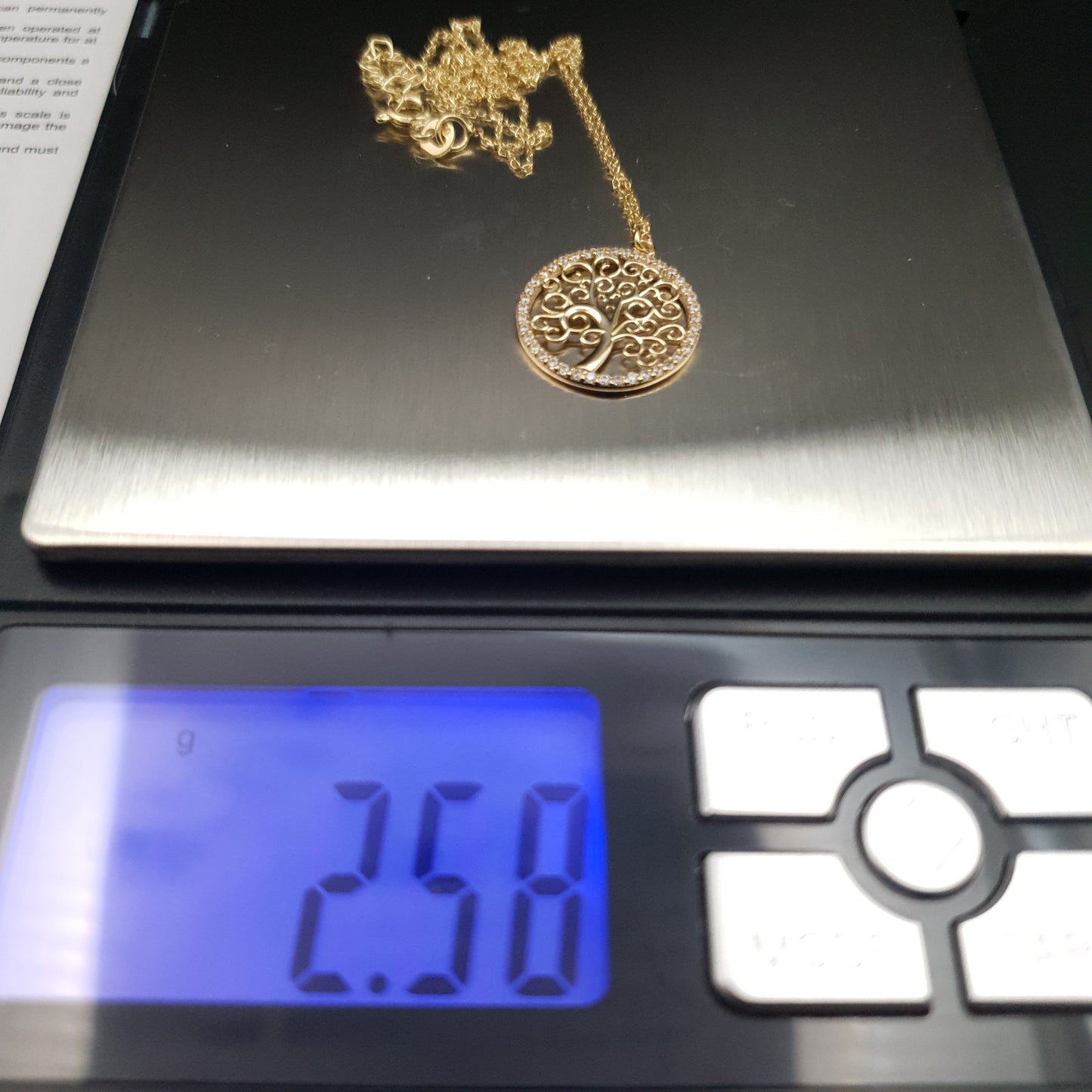 18k Real Gold tree of life necklace, necklace for women, gift for her, tree of life pendants, birthday gift, 18ct yellow gold,