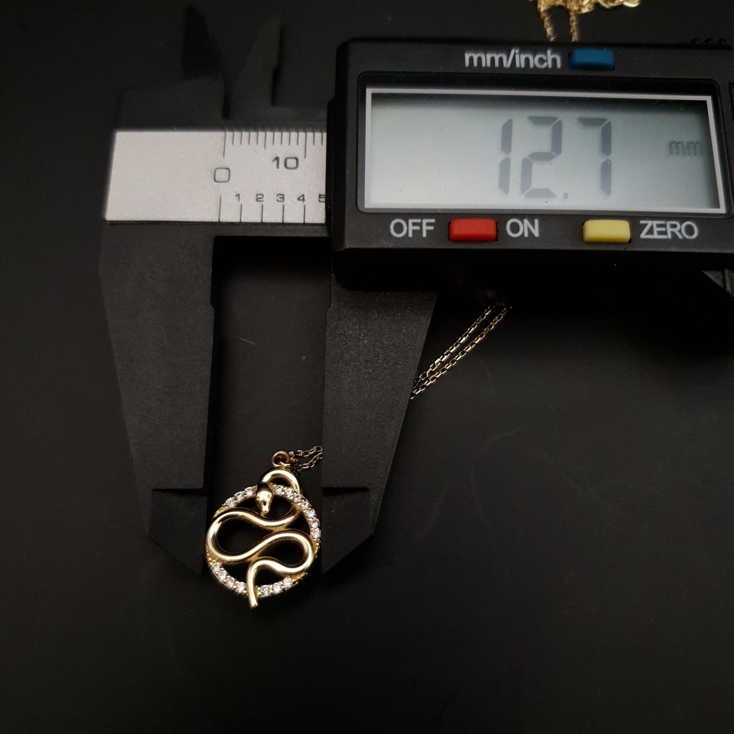 18K Real Gold Snake pendants Necklace, Luck Necklace, best gift for her, symbol of luck, birthday gift, valentine gift, new year gift