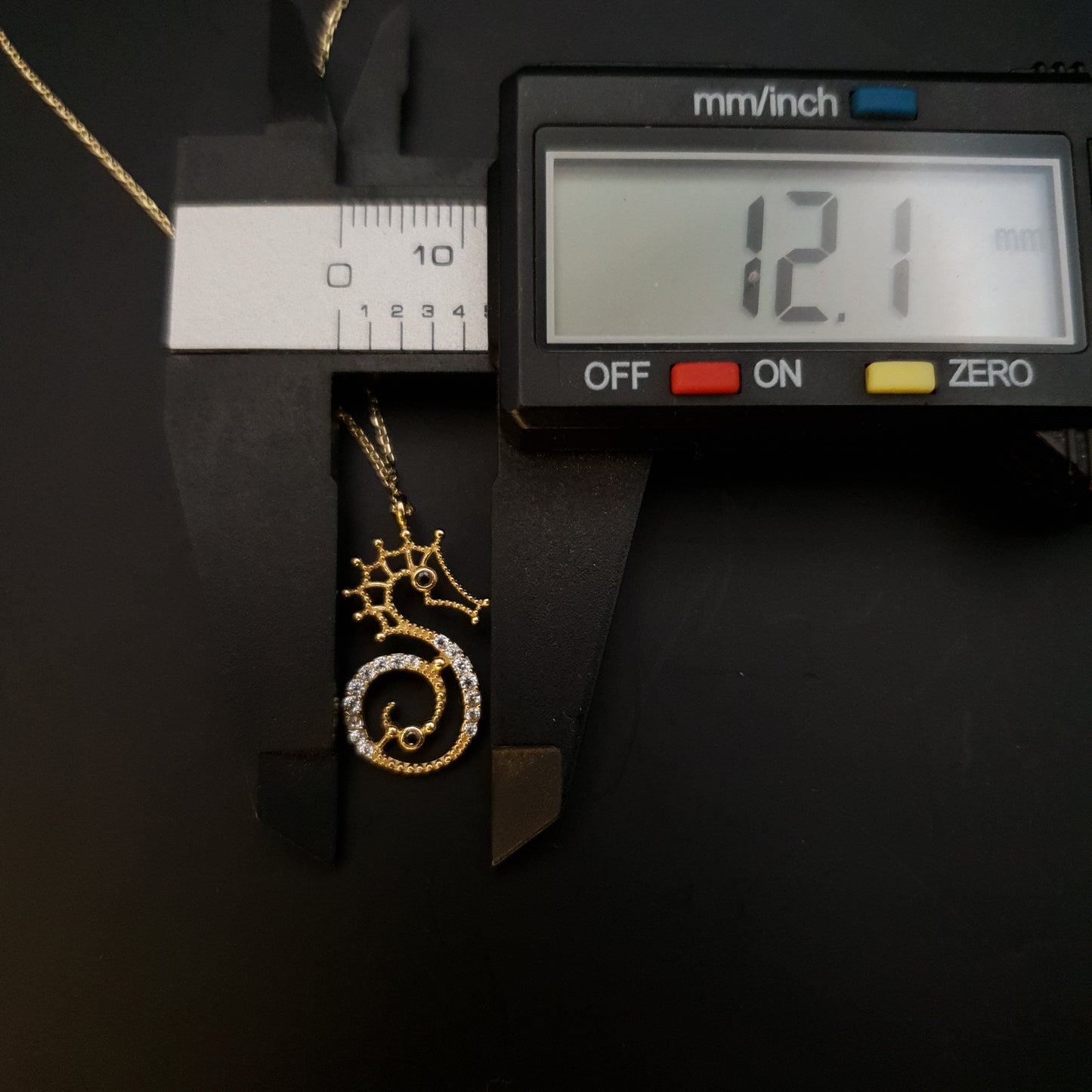 18K Real Gold Sea Horse Necklace, Sea Horse Pendant, Charm Necklace, Modern Design, Delicate design, best gift for her, birthday gift,