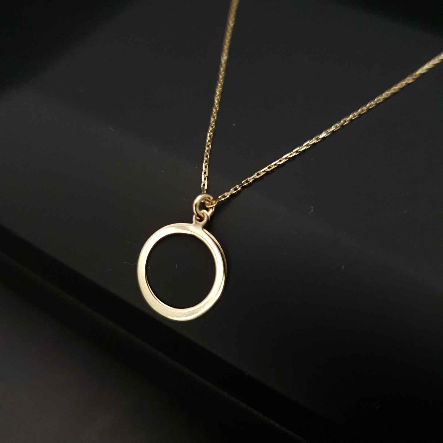 14K Real Gold Ring Of Love Necklace, Ring Pendant, Love Ring, Best gift, Gift for Her, Birthday gift, Anniversary Gift