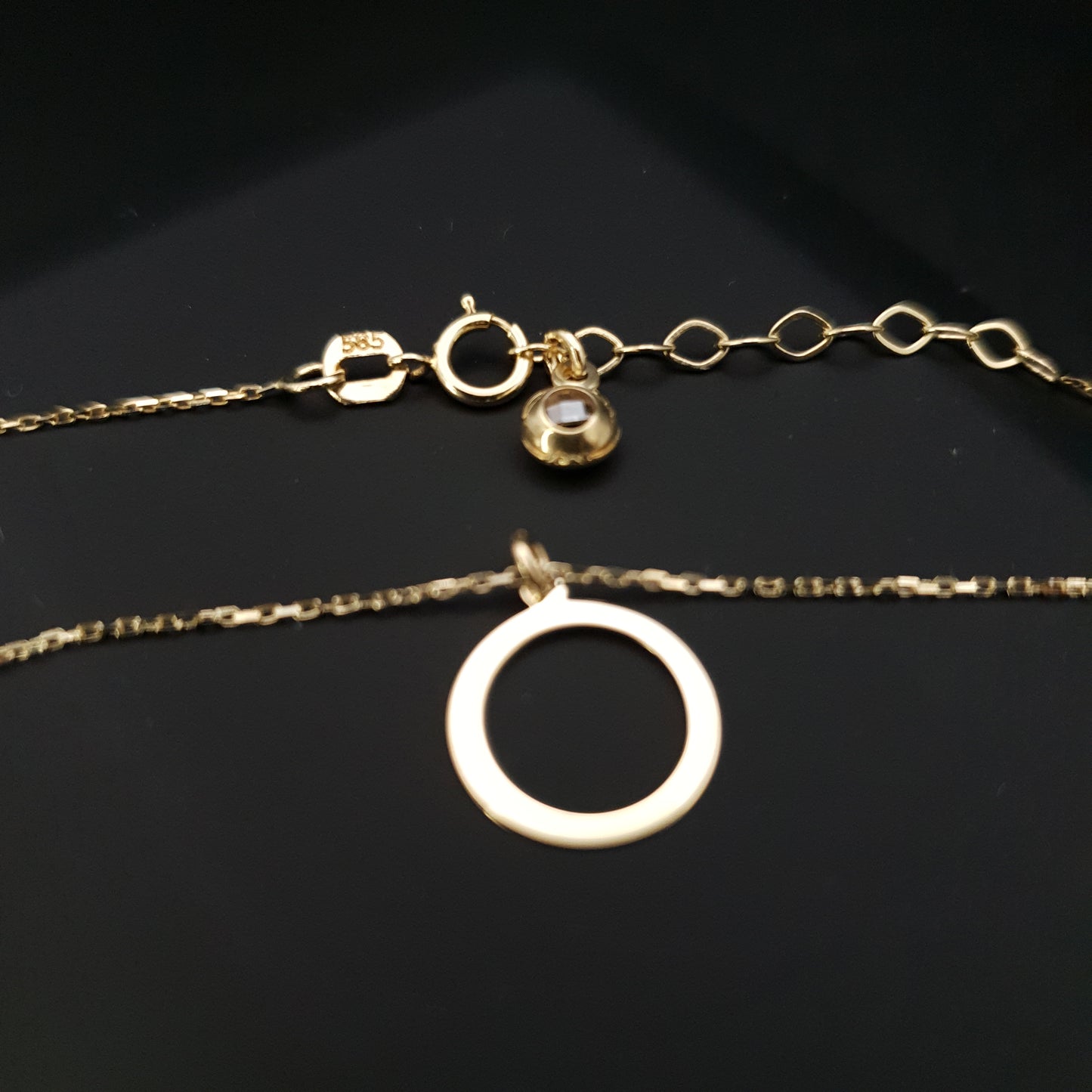 14K Real Gold Ring Of Love Necklace, Ring Pendant, Love Ring, Best gift, Gift for Her, Birthday gift, Anniversary Gift