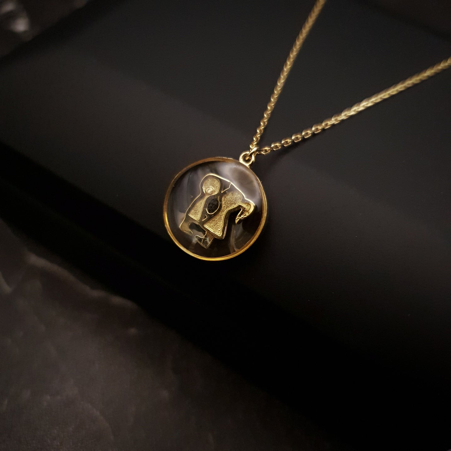 18K Real Gold Kiss Necklace, Love Story, Love Pendant, Best Gift, for her, Gold kiss, Gold Love, High Quality Gold, birthday Gift. Valentine
