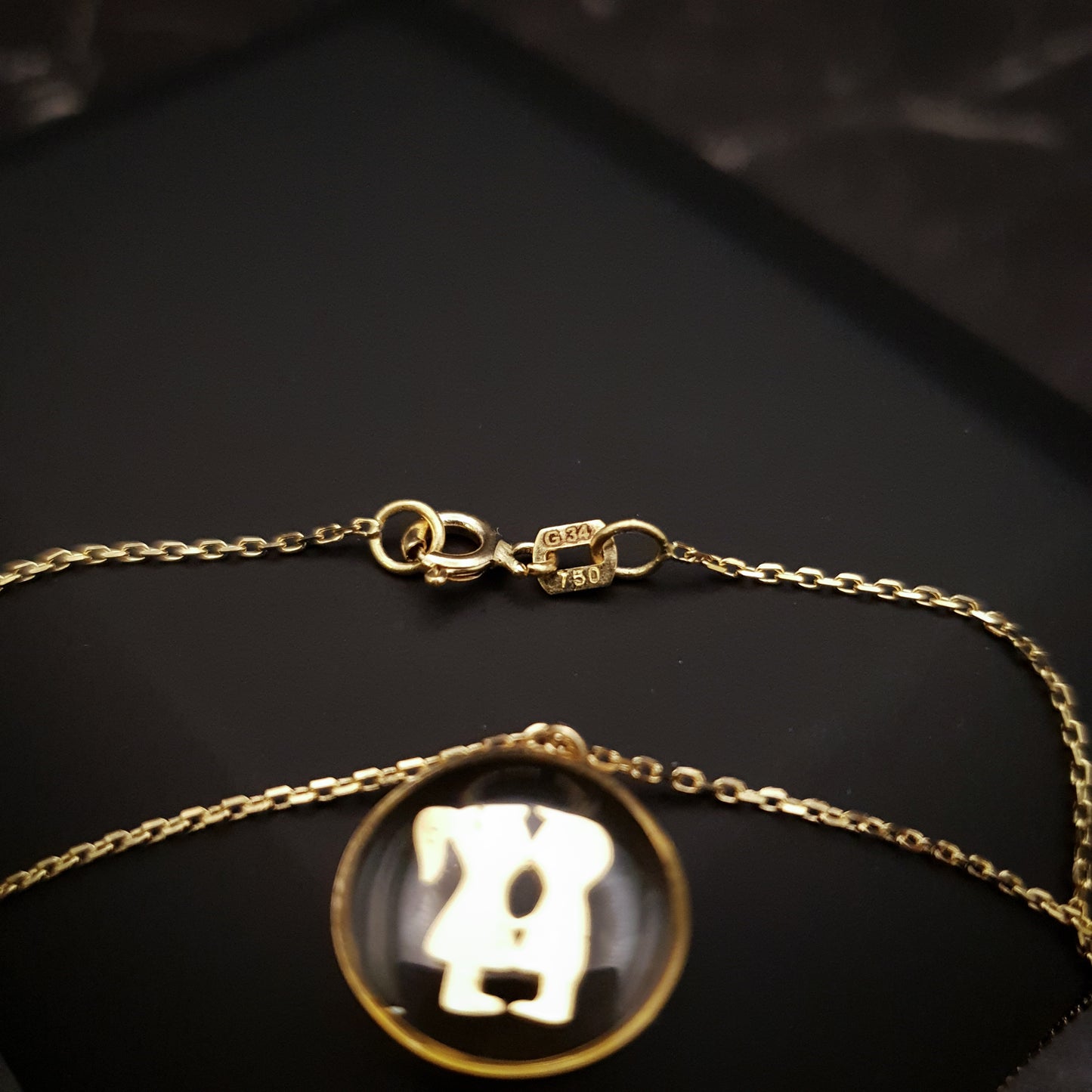 18K Real Gold Kiss Necklace, Love Story, Love Pendant, Best Gift, for her, Gold kiss, Gold Love, High Quality Gold, birthday Gift. Valentine