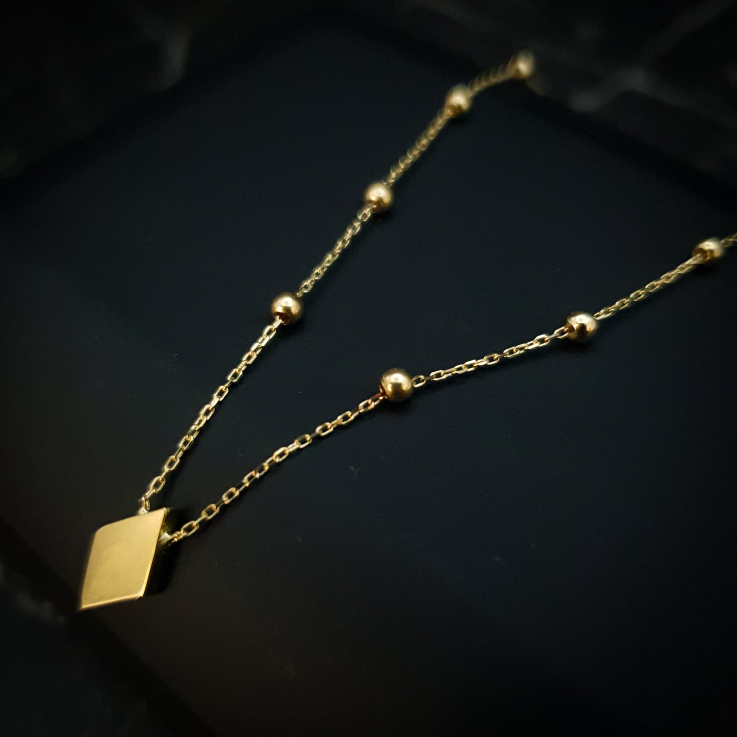 18K Real Gold Kite Necklace,Louise Necklace,Kite shape Pendant,Best Gift For her,Birthday Gift,High Quality Gold, Anniversary Gift,