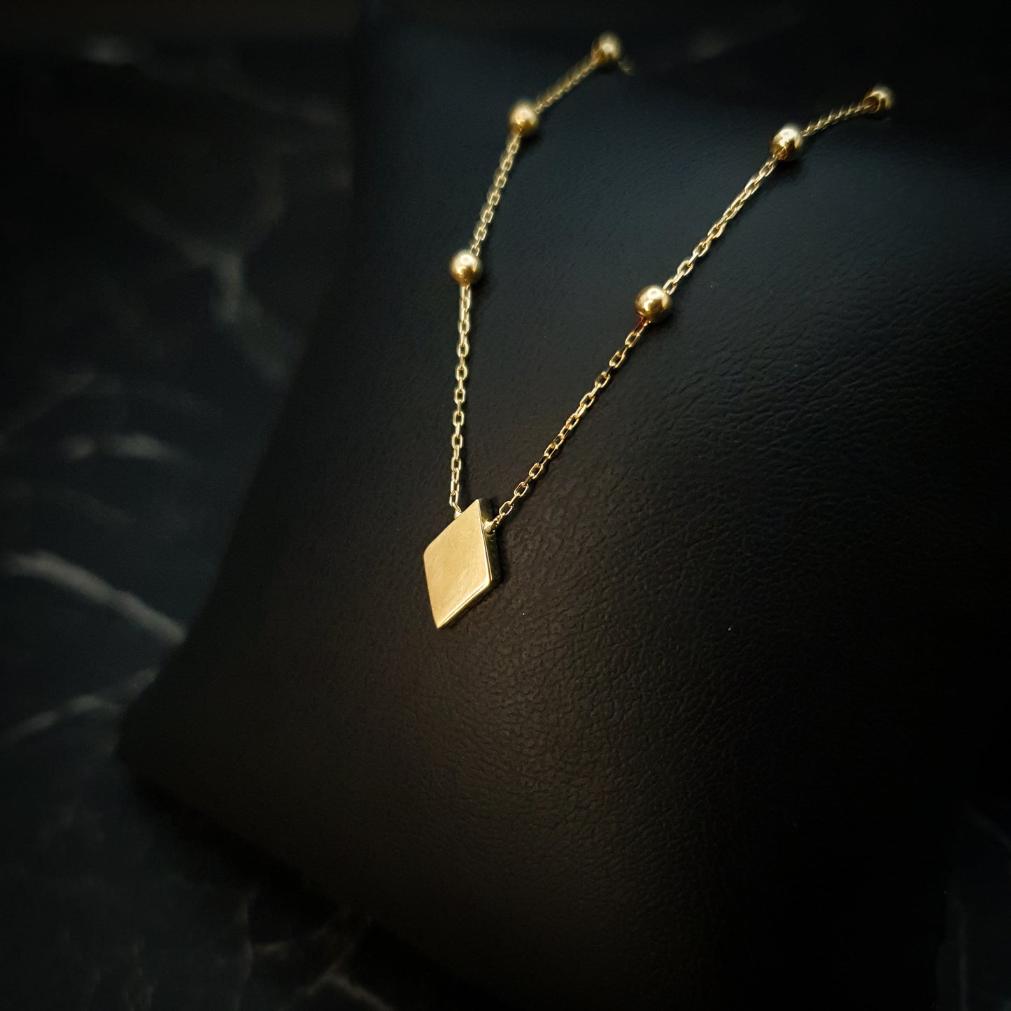 18K Real Gold Kite Necklace,Louise Necklace,Kite shape Pendant,Best Gift For her,Birthday Gift,High Quality Gold, Anniversary Gift,