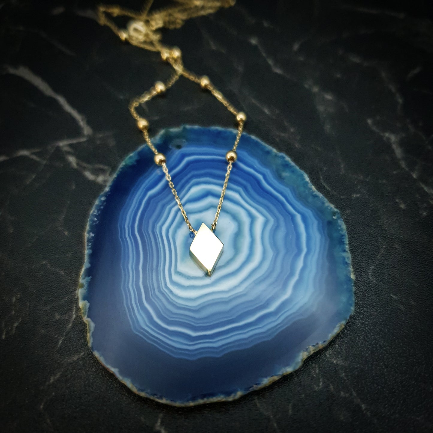 18K Real Gold Kite Necklace,Louise Necklace,Kite shape Pendant,Best Gift For her,Birthday Gift,High Quality Gold, Anniversary Gift,