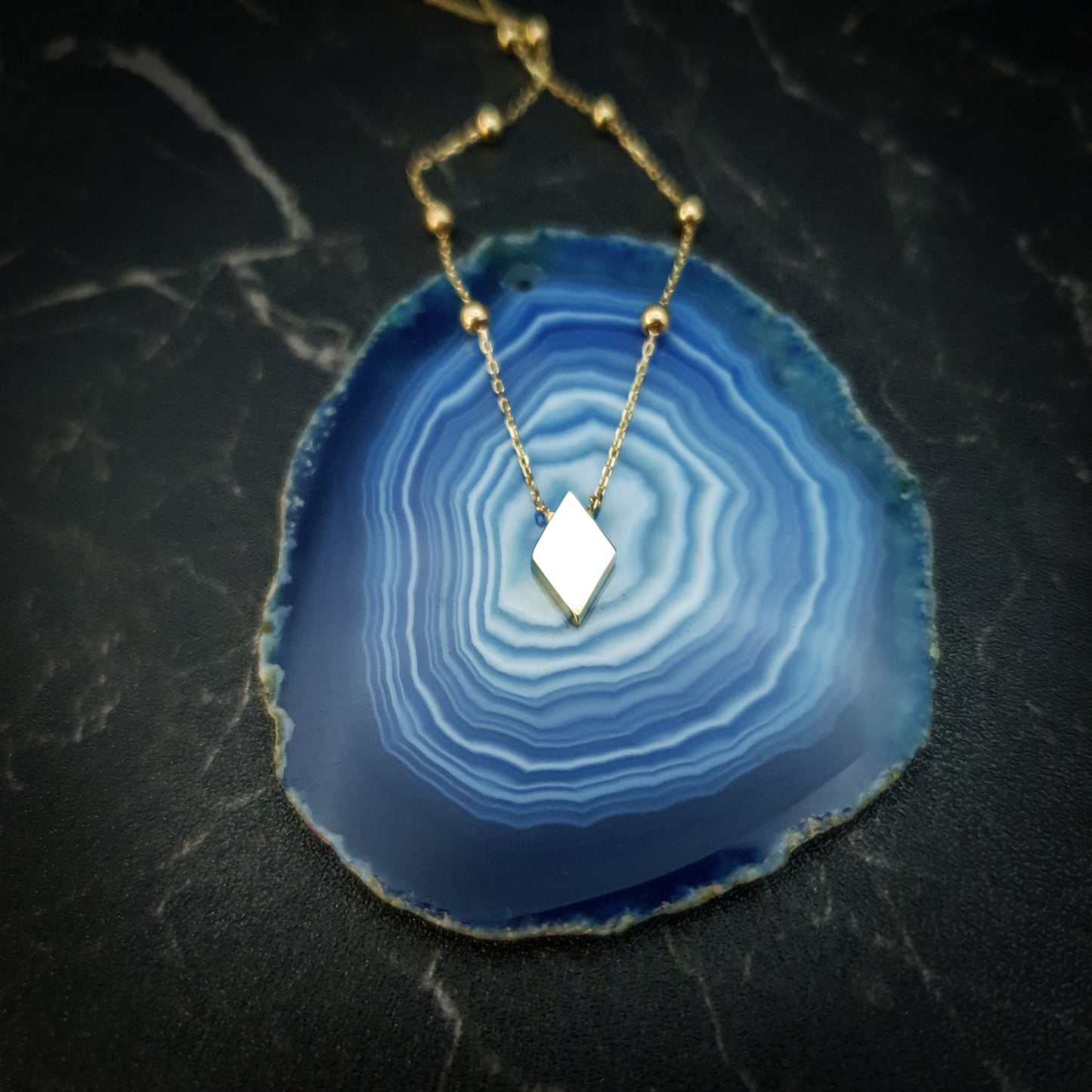18K Real Gold Kite Necklace,Louise Necklace,Kite shape Pendant,Best Gift For her,Birthday Gift,High Quality Gold, Anniversary Gift,