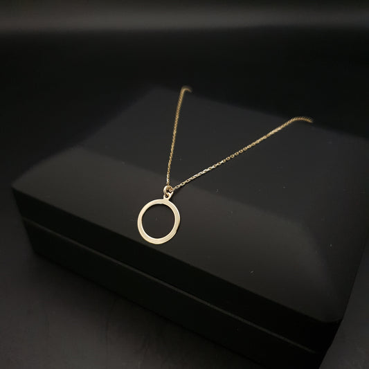 14K Real Gold Ring Of Love Necklace, Ring Pendant, Love Ring, Best gift, Gift for Her, Birthday gift, Anniversary Gift