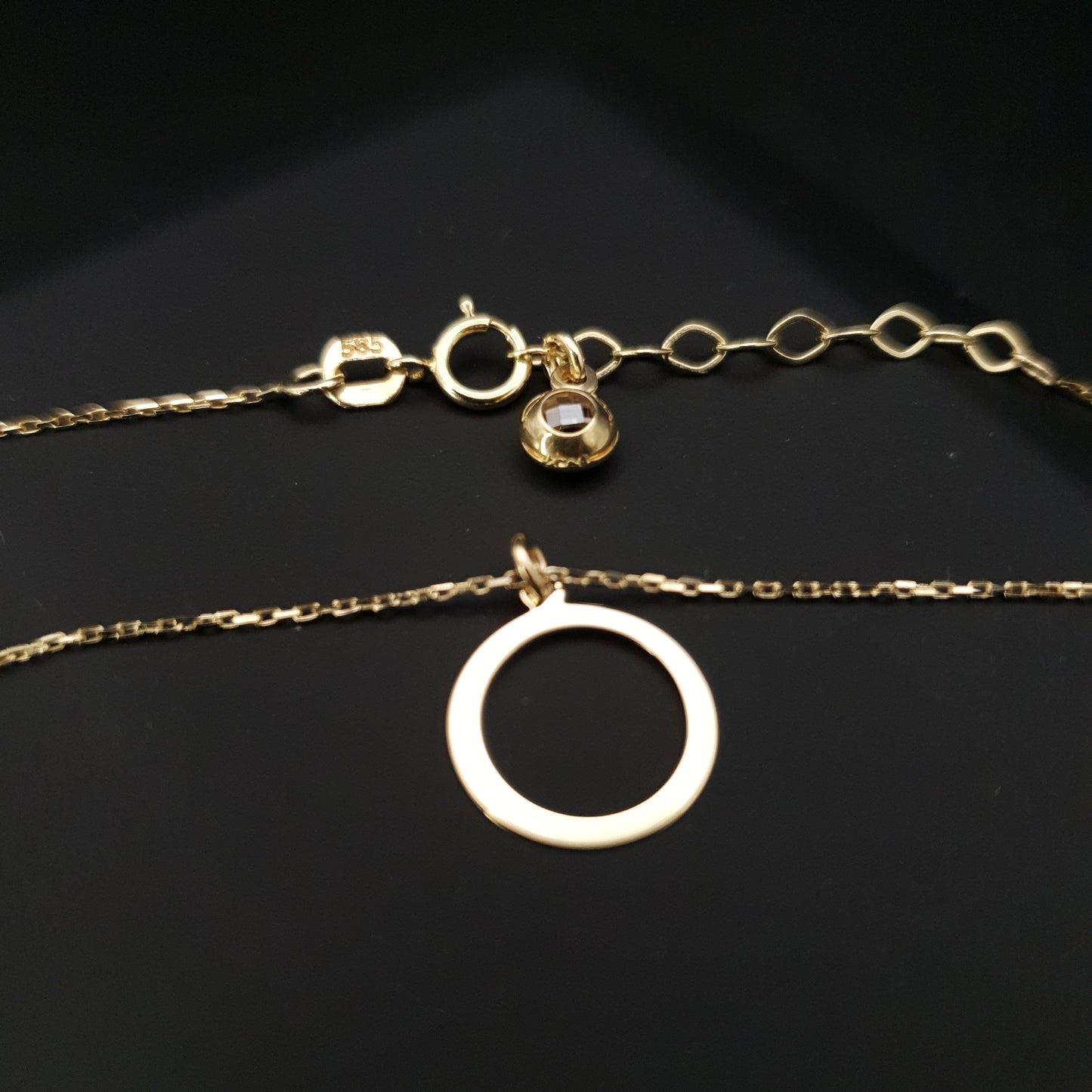 14K Real Gold Ring Of Love Necklace, Ring Pendant, Love Ring, Best gift, Gift for Her, Birthday gift, Anniversary Gift