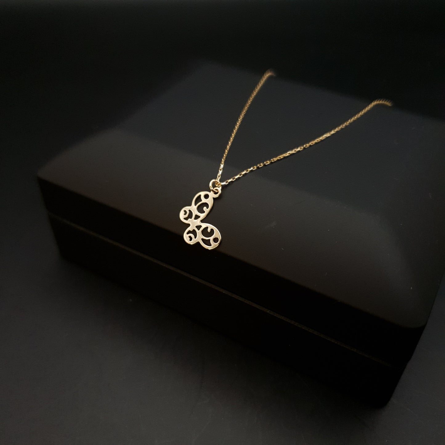 14K Real Gold Mini Butterfly Necklace, Butterfly Pendant, Small Butterfly, charm Necklace, best gift for her, Birthday gift,