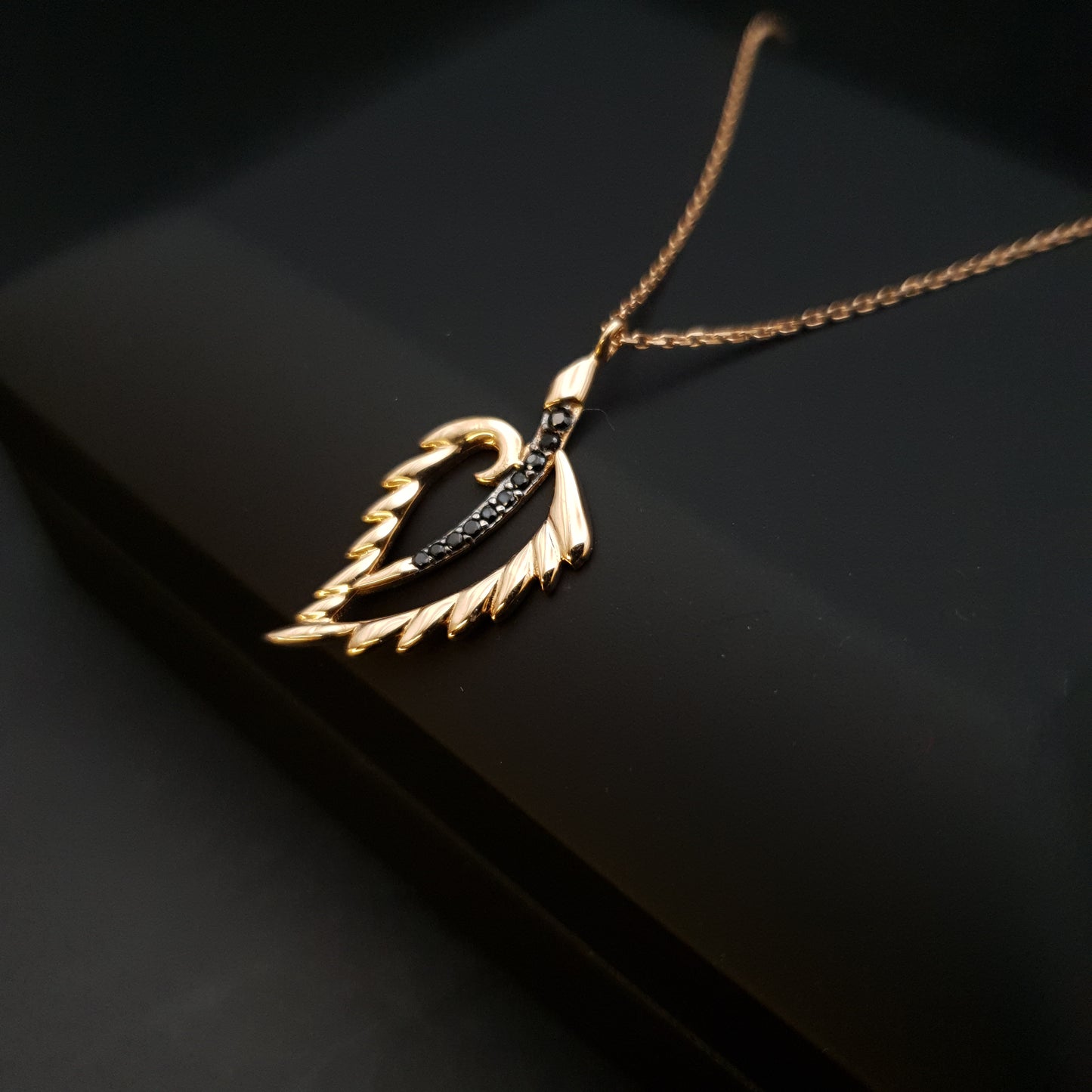 18K Real Gold Leaf Shape Necklace, Charm Necklace, Leaf Pendant, gift for her, best gift, birthday gift, gold leaf necklace,