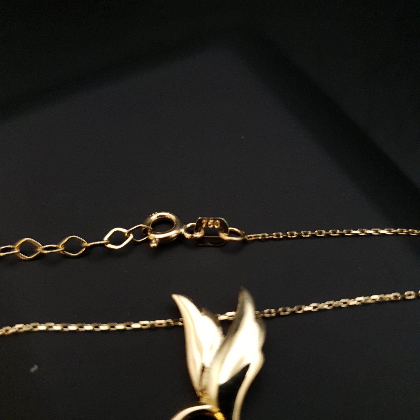 18K Real Gold Winged Heart Necklace with diamond, Winged Heart Pendant, Charm Necklace, Best Gift for Her, Gold Heart with Wings,