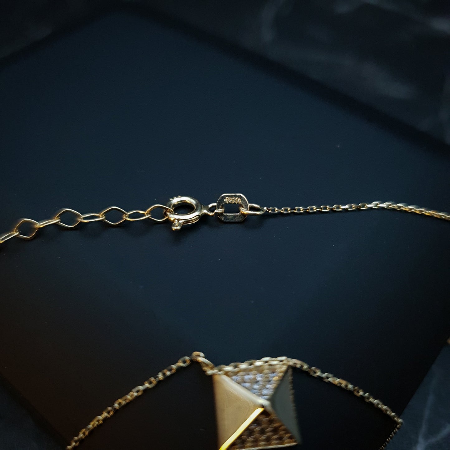 18K Real Gold Pyramid Necklace, Gold Pyramid, Pyramid Necklace, Best gift for her, Birthday gift, Anniversary Gift, High Quality Gold