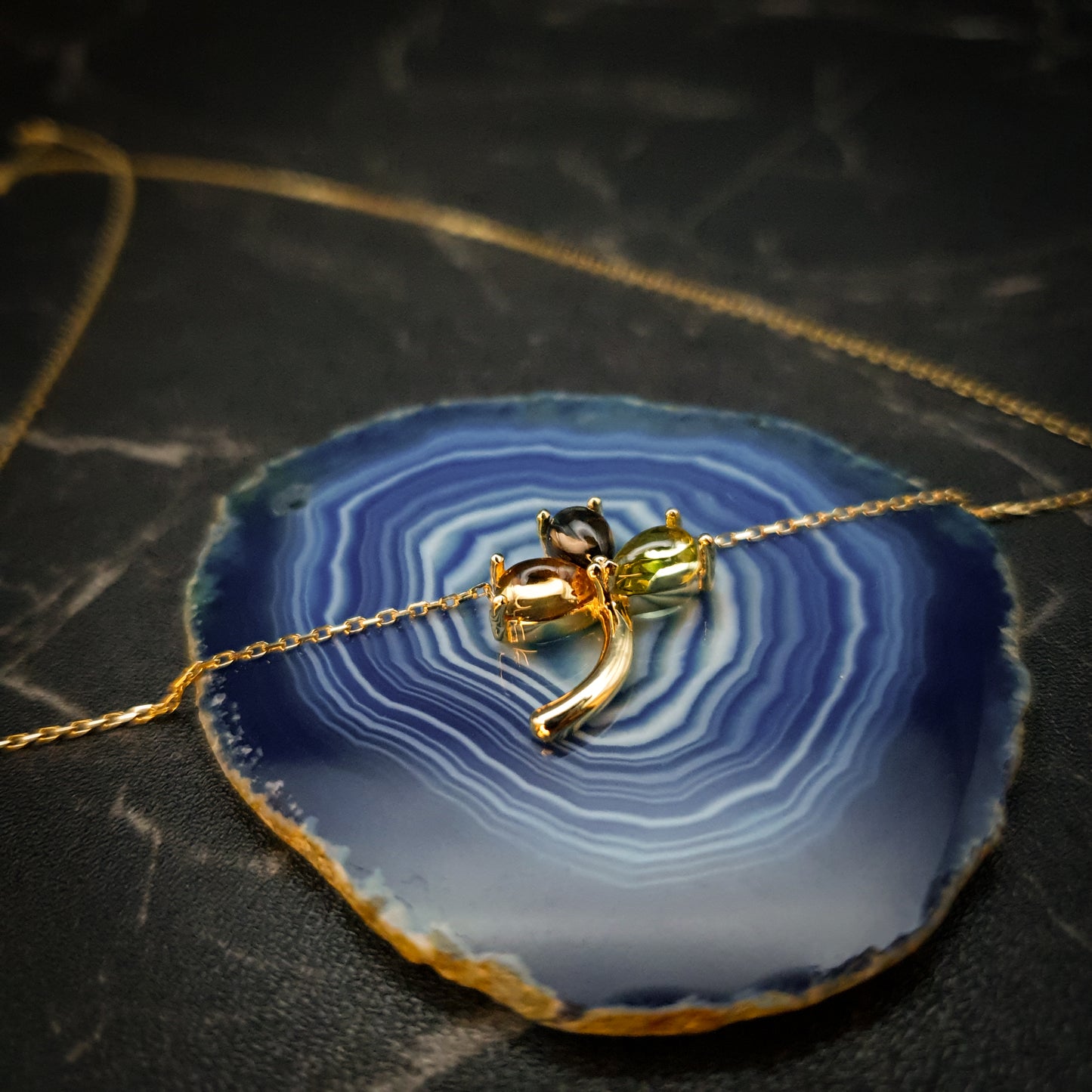 18K Real Gold Three Leaf Clover Necklace, Gold Clover Necklace, Best Gift for Her, Birthday Gift, Three Leaf Clover, High Quality Gold,