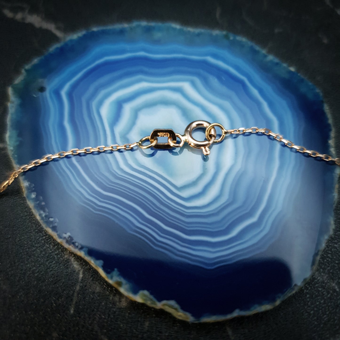 18K Real Gold Forged Whirlpool Necklace, Gold forged, High Quality Gold, Best Gift For Her, Birthday Gift, Valentine Gift, Anniversary Gift
